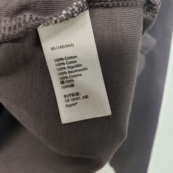 Apple Official Employee Gray and White Long Sleeve Tshirt Size XS - Picture 6 of 6